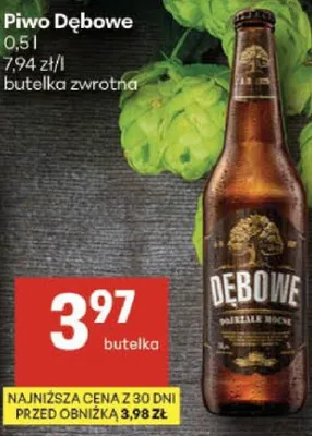 Piwo Dębowe promocja w Delikatesy Centrum