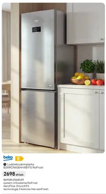 Lodówkozamrażarka Beko B3XRCNA364HXB FS NoFrost promocja w Castorama