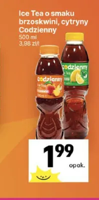 Ice Tea o smaku brzoskwini Codzienny promocja w Delikatesy Centrum