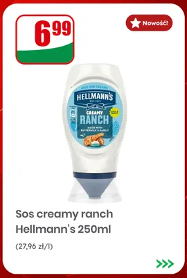 Sos creamy ranch Hellmann's promocja w Dino