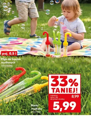 Bańki mydlane parasolki Kaufland promocja w Kaufland