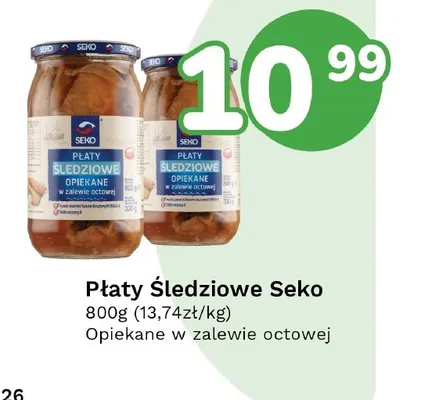 Płaty śledziowe opiekane Seko w zalewie octowej promocja w Limonka