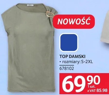 Top damski, rozmiary S-2XL promocja w Selgros