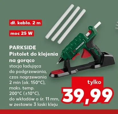 Pistolet do klejenia na gorąco Parkside promocja w Kaufland