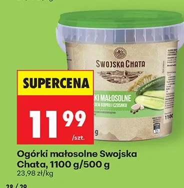 Ogórki małosolne Swojska Chata promocja w Biedronka
