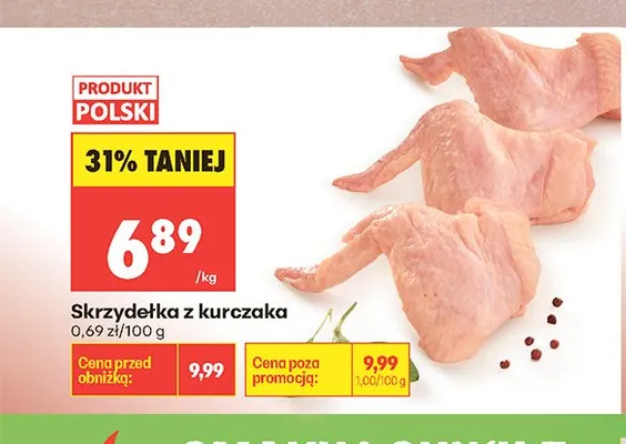Skrzydełka z kurczaka polskie promocja w Biedronka
