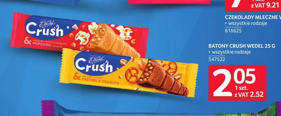 Baton Crush Pretzel & Peanuts E.Wedel promocja w Selgros