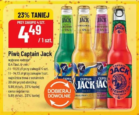 Piwo Captain Jack Watermelon Margarita promocja w POLOmarket