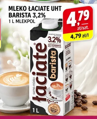 Mleko UHT Łaciate Barista 3,2% promocja w emma MARKET