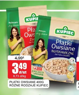 Płatki owsiane błyskawiczne Kupiec promocja w Bingo