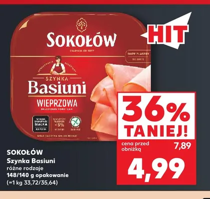 Szynka Basiuni Sokołów promocja w Kaufland