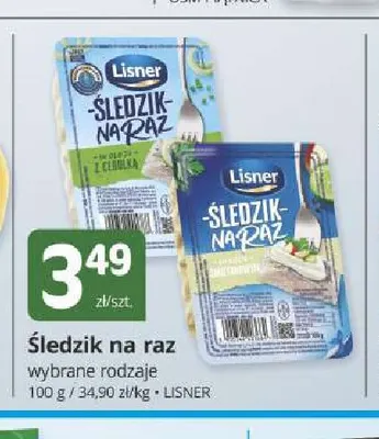 Śledzik na raz Lisner promocja w Marketvita