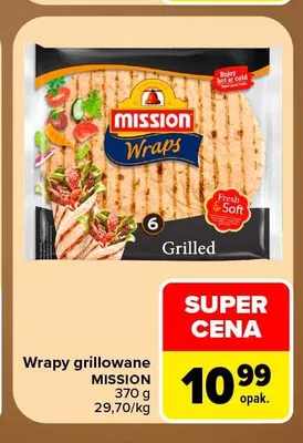Wrapy grillowane Mission promocja w Carrefour