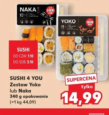 Zestaw sushi Yoko Sushi 4 You promocja w Kaufland