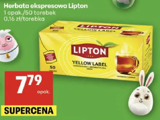 Herbata ekspresowa 1 opak /50 torebek promocja w Delikatesy Centrum