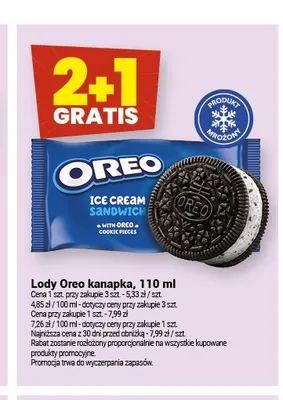 Lody Oreo kanapka promocja w Twój Market