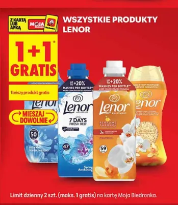 Płyn do płukania tkanin Lenor promocja w Biedronka