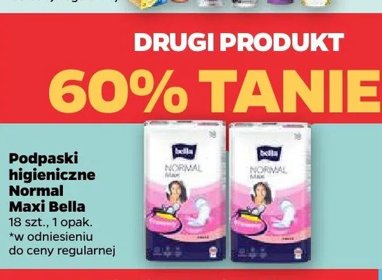 Podpaski higieniczne Normal Maxi Bella promocja w Netto