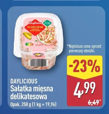 Sałatka mięsna delikatesowa Daylicious promocja w Aldi