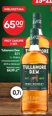 Whiskey Tullamore Dew promocja w Żabka