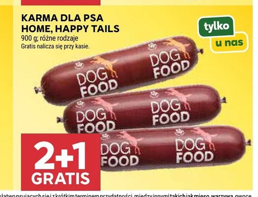 Karma dla psa Happy Tails promocja w Stokrotka