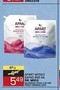 Mydło w płynie zapas Apart 900ml promocja w Wafelek