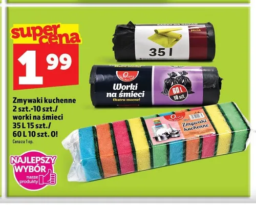 Worki na śmieci O! 60 l promocja w TOPAZ