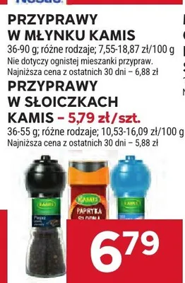 Przyprawy w młynku Kamis promocja w Stokrotka