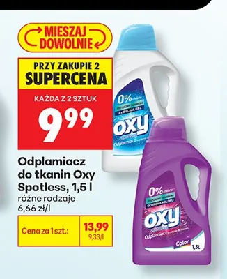 Odplamiacz do tkanin Oxy Spotless promocja w Biedronka