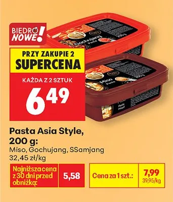 Pasta SSamjang promocja w Biedronka