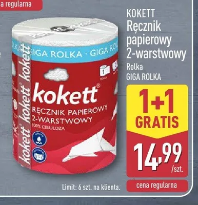 Ręcznik papierowy 2-warstwowy Kokett promocja w Aldi