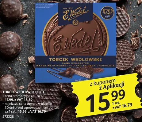 Torcik Wedlowski 250 g promocja w Selgros