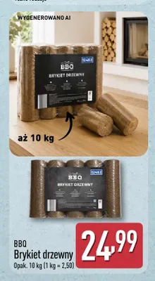 Brykiet drzewny Bbq promocja w Aldi