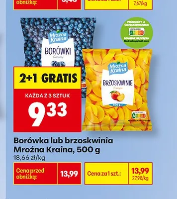 Brzoskwinie Mroźna Kraina promocja w Biedronka