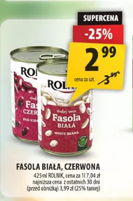 Fasola czerwona Rolnik promocja w Arhelan