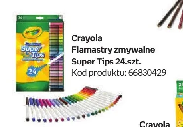 Flamastry zmywalne Super Tips Crayola promocja w Empik