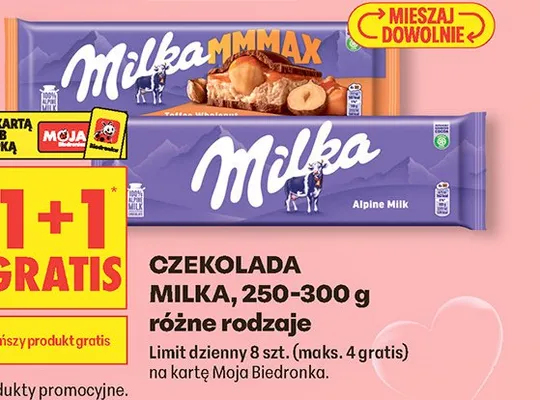 Czekolada Milka promocja w Biedronka