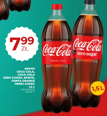 Napój gazowany Coca-Cola promocja w Duży Ben