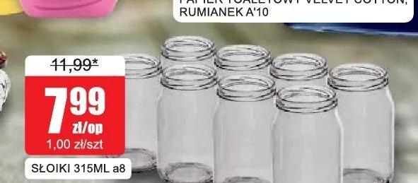 Słoiki 315 ml 8-pak promocja w Bingo