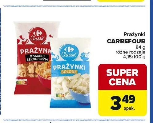 Prażynki o smaku bekonowym Carrefour promocja w Carrefour Market
