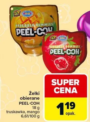 Żelki obierane Peel-Coh (truskawka, mango) promocja w Carrefour Market