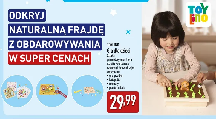 Gra dla dzieci memory Toylino promocja w Aldi