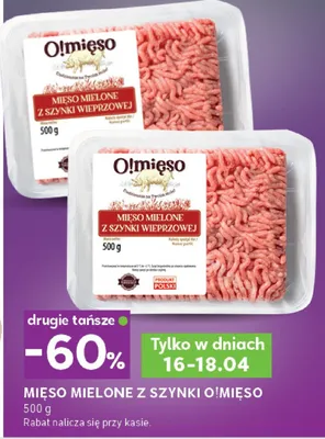 Mięso mielone z szynki wieprzowej promocja w Stokrotka