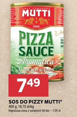 Sos do pizzy Mutti Pizza Sauce Aromatica promocja w Stokrotka