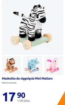 Maskotka do ciągnięcia Mini Matters promocja w Action