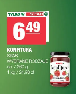 Konfitura SPAR promocja w SPAR