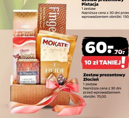 Zestaw prezentowy Złocień promocja w Netto