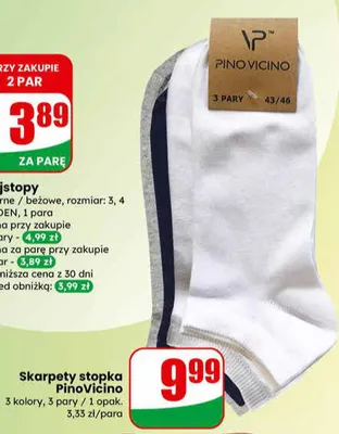 Skarpety stopka promocja w Dino