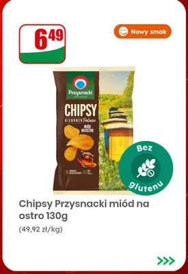 Chipsy Przysnacki miód na ostro promocja w Dino
