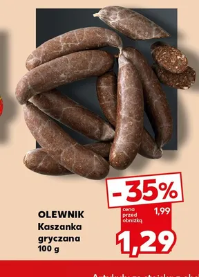 Kaszanka gryczana Olewnik promocja w Kaufland